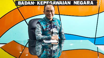 Head of the National Civil Service Agency (BKN) Zudan Arif Fakrulloh during an interview with Tempo at the BKN Headquarters, Jakarta, January 6, 2026. Tempo/Tony Hartawan

