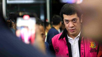 Muhammad Kerry Adrianto Riza, a defendant in the alleged corruption case involving Pertamina’s crude oil and refinery governance, at the Corruption Court, Jakarta, February 27, 2026. Tempo/Muhammad Zaki Fauzi.