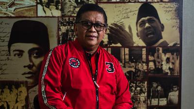 PDI-P Secretary-General Hasto Kristiyanto at the party’s headquarters in Jakarta, January 21, 2026. Tempo/Tony Hartawan