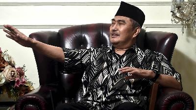 Police Reform Acceleration Commission Chair Jimly Asshiddiqie during an interview with Tempo at his residence in Pondok Labu, Jakarta, May 9, 2026. Tempo/Tony Hartawan