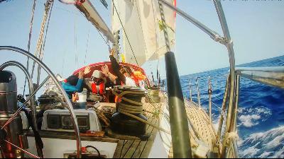 Israeli soldiers intercept the Global Sumud Flotilla vessel near Cypriot waters, May 19, 2026. Global Sumud Flotilla Doc.