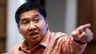 Housing and Settlements Minister Maruarar Sirait during an interview with Tempo at Wisma Mandiri 2, Jakarta, May 18, 2026. Tempo/Martin Yogi Pardamean