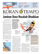 Cover Koran Tempo - Edisi 2008-10-14