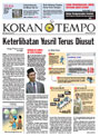 Cover Koran Tempo - Edisi 2008-11-18