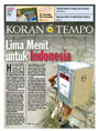 Cover Koran Tempo - Edisi 2009-04-09