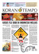 Cover Koran Tempo - Edisi 2009-07-13