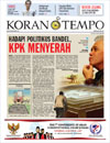 Cover Koran Tempo - Edisi 2010-07-15