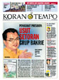 Cover Koran Tempo - Edisi 2010-10-12
