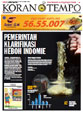 Cover Koran Tempo - Edisi 2010-10-13