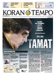 Cover Koran Tempo - Edisi 2011-10-21