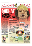 Cover Koran Tempo - Edisi 2011-10-22