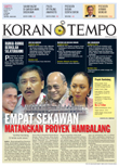 Cover Koran Tempo - Edisi 2012-02-18