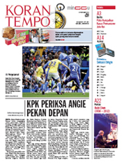 Cover Koran Tempo - Edisi 2012-02-19