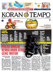 Cover Koran Tempo - Edisi 2012-04-16