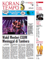 Cover Koran Tempo - Edisi 2012-04-22