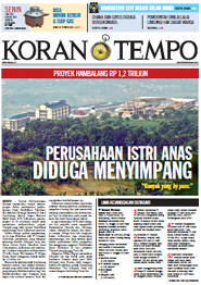 Cover Koran Tempo - Edisi 2012-05-07