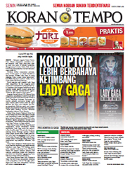 Cover Koran Tempo - Edisi 2012-05-21