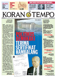 Cover Koran Tempo - Edisi 2012-05-22