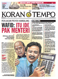 Cover Koran Tempo - Edisi 2012-05-30
