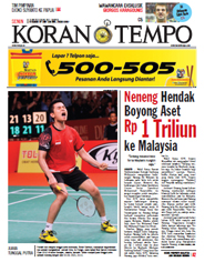 Cover Koran Tempo - Edisi 2012-06-18