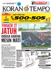 Cover Koran Tempo - Edisi 2012-06-22