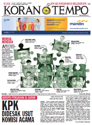 Cover Koran Tempo - Edisi 2012-07-03