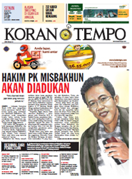 Cover Koran Tempo - Edisi 2012-07-30