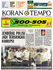 Cover Koran Tempo - Edisi 2012-08-01