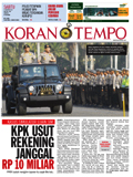 Cover Koran Tempo - Edisi 2012-08-11