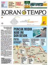 Cover Koran Tempo - Edisi 2012-08-16