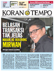 Cover Koran Tempo - Edisi 2012-09-03