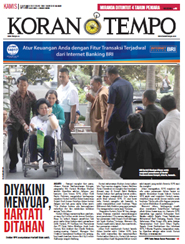Cover Koran Tempo - Edisi 2012-09-13