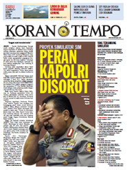 Cover Koran Tempo - Edisi 2012-09-26