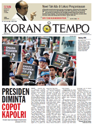 Cover Koran Tempo - Edisi 2012-10-08