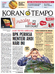 Cover Koran Tempo - Edisi 2012-10-22