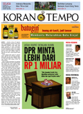 Cover Koran Tempo - Edisi 2012-10-30