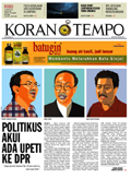 Cover Koran Tempo - Edisi 2012-10-31