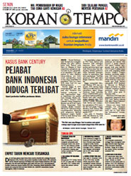 Cover Koran Tempo - Edisi 2012-11-19