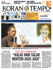 Cover Koran Tempo - Edisi 2012-12-18