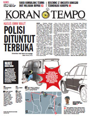 Cover Koran Tempo - Edisi 2013-01-03