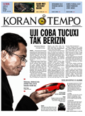 Cover Koran Tempo - Edisi 2013-01-07
