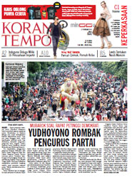 Cover Koran Tempo - Edisi 2013-02-17