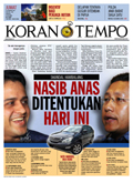 Cover Koran Tempo - Edisi 2013-02-22