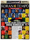 Cover Koran Tempo - Edisi 2013-04-15