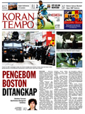 Cover Koran Tempo - Edisi 2013-04-21