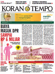 Cover Koran Tempo - Edisi 2013-04-22