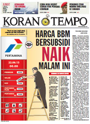Cover Koran Tempo - Edisi 2013-06-21