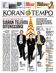 Cover Koran Tempo - Edisi 2013-07-03