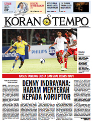 Cover Koran Tempo - Edisi 2013-07-15