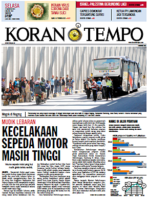 Cover Koran Tempo - Edisi 2013-08-13